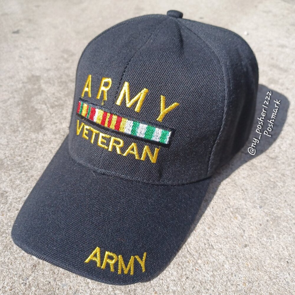 𝗗𝗙 𝗔𝗥𝗠𝗬 𝗩𝗘𝗧𝗘𝗥𝗔𝗡 Baseball Cap Black